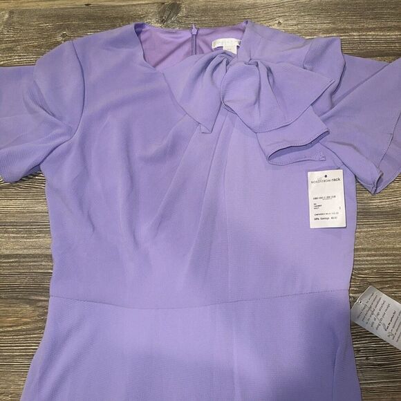 LONDON TIMES Womens Orchard Maxi Dress. Zipper Back. Bow Front. NWT. 2 - Picture 2 of 8